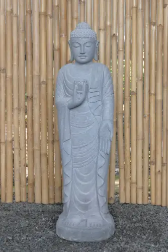 Product image of the product “Standing Buddha with Lotus Flower, ca. 123 cm H ”